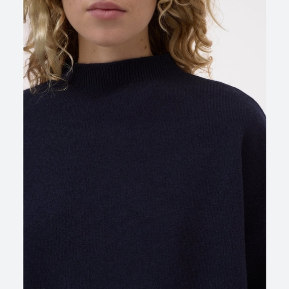 Closed Wool Blend Double-Face Jumper Navy Oversized XS - Picture 3 of 15